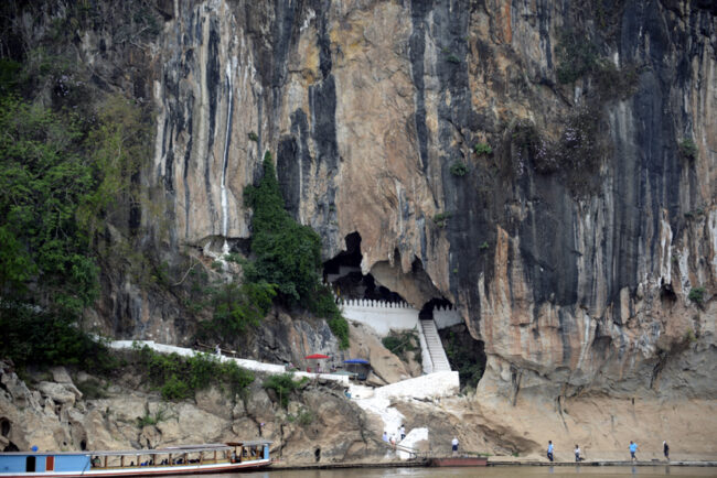 Entrance to the Pak Ou Caves on the Mekong